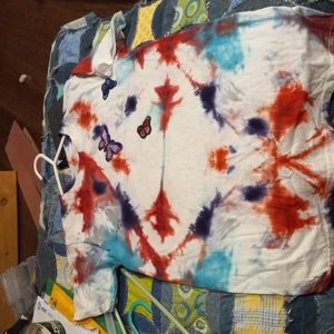 Tye dyed short sleeve tee shirt